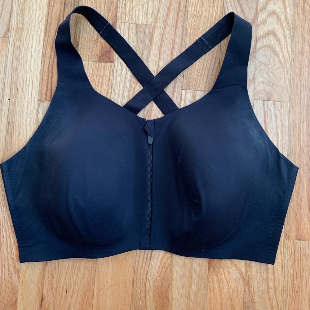 Black Knix Catalyst Front Zip Sports Bra 7++